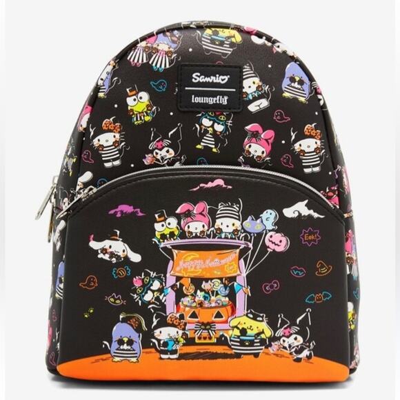 Sanrio x Loungefly Black Halloween Character Mini Backpack main image 4